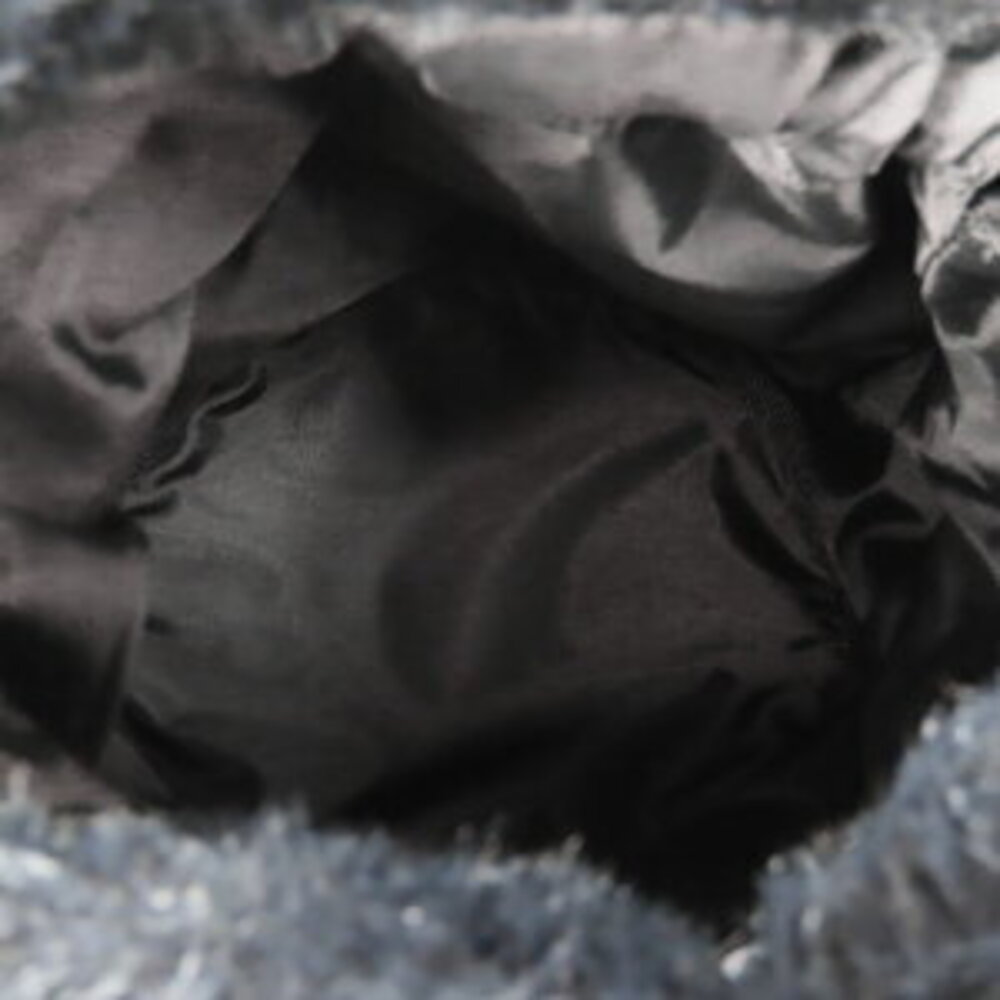Celine Drawstring Pouch Fur Black Logo Circle - Picture 6 of 9